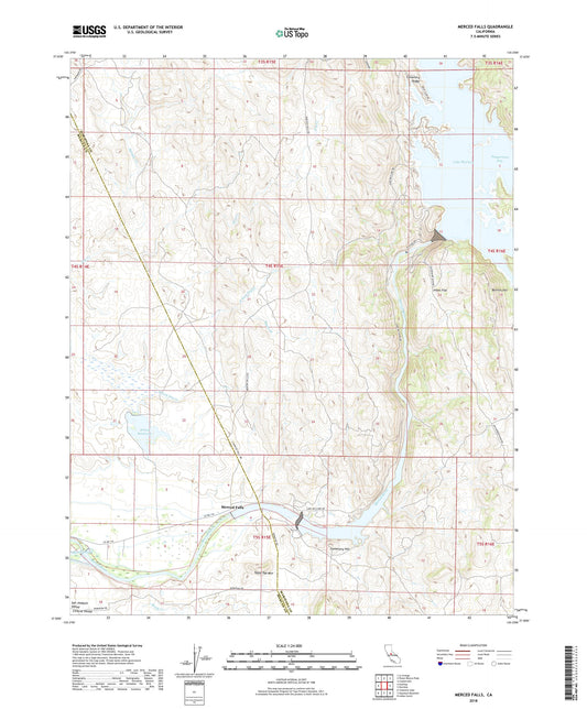 Merced Falls California US Topo Map Image