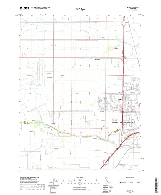 Merritt California US Topo Map Image
