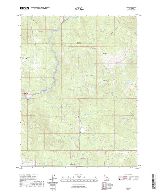 Mina California US Topo Map Image