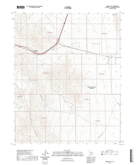 Mineral Hill California US Topo Map Image