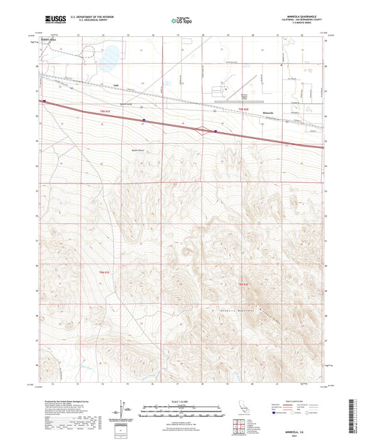 Minneola California US Topo Map Image