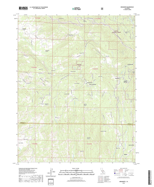 Miramonte California US Topo Map Image