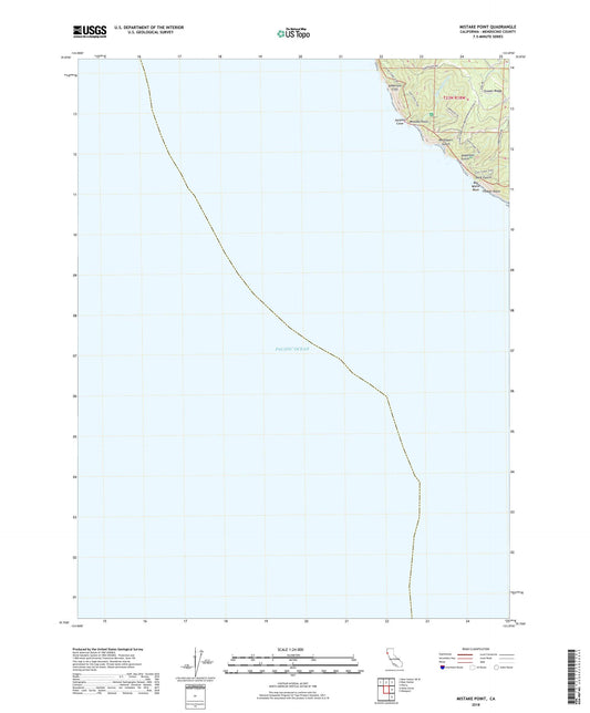 Mistake Point California US Topo Map Image