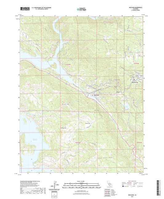 Moccasin California US Topo Map Image