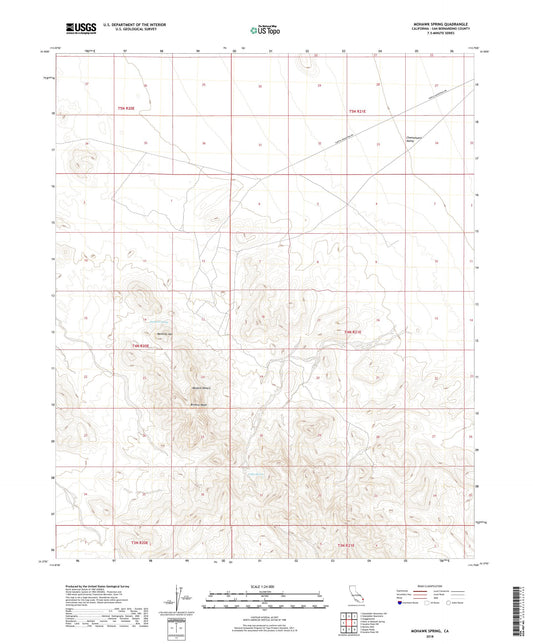 Mohawk Spring California US Topo Map Image