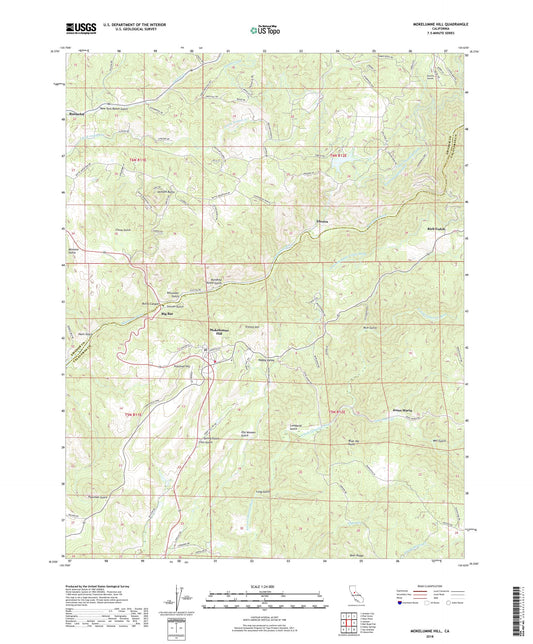 Mokelumne Hill California US Topo Map Image