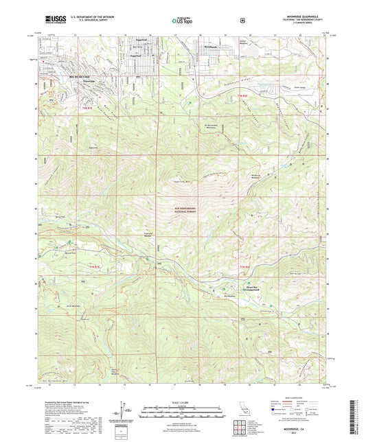 Moonridge California US Topo Map Image