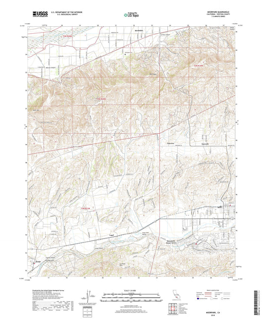 Moorpark California US Topo Map Image