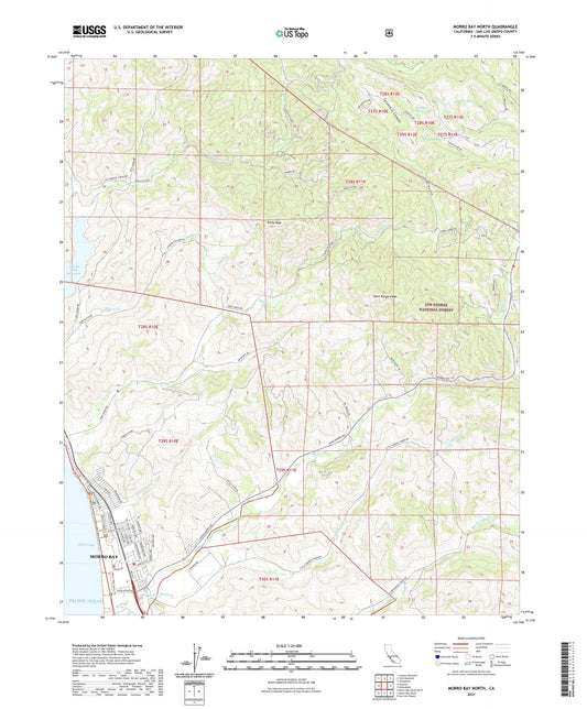 Morro Bay North California US Topo Map Image