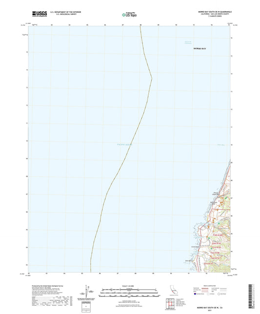 Morro Bay South OE W California US Topo Map Image