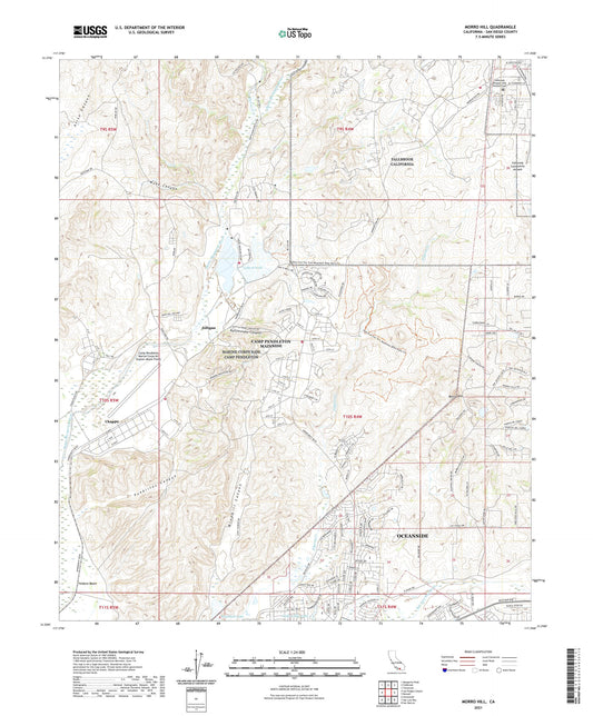 Morro Hill California US Topo Map Image