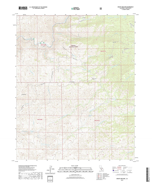 Mount Adelaide California US Topo Map Image
