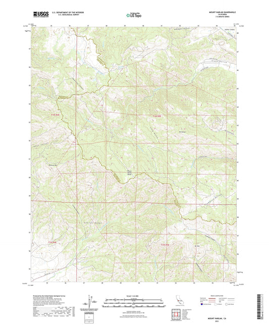 Mount Harlan California US Topo Map Image