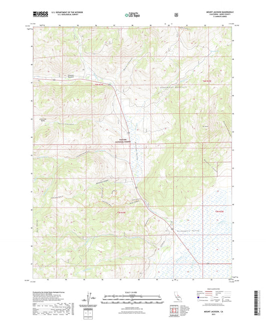 Mount Jackson California US Topo Map Image