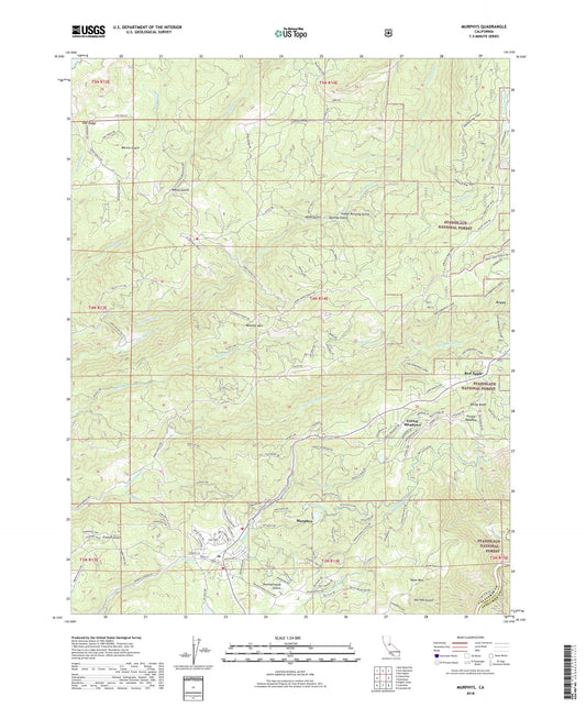 Murphys California US Topo Map Image