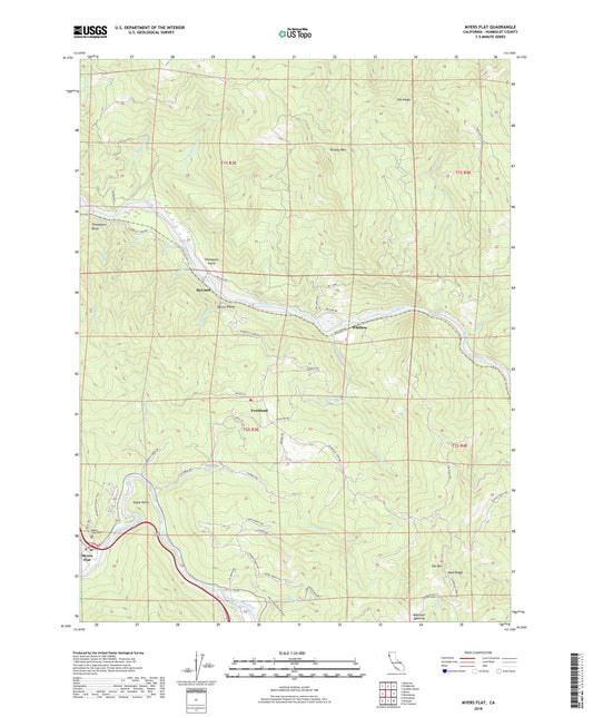 Myers Flat California US Topo Map Image