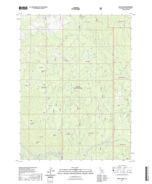 Naufus Creek California US Topo Map Image