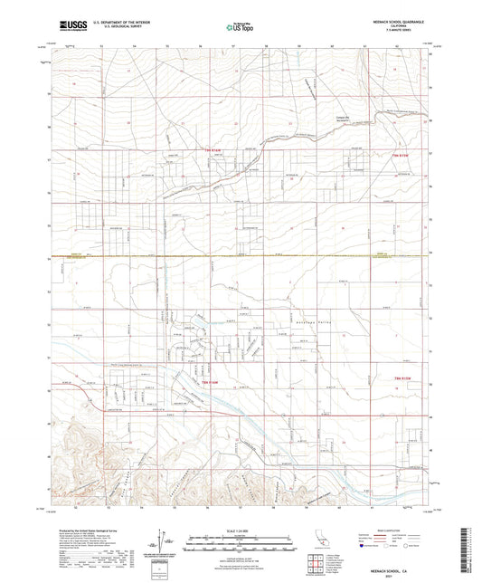 Neenach School California US Topo Map Image