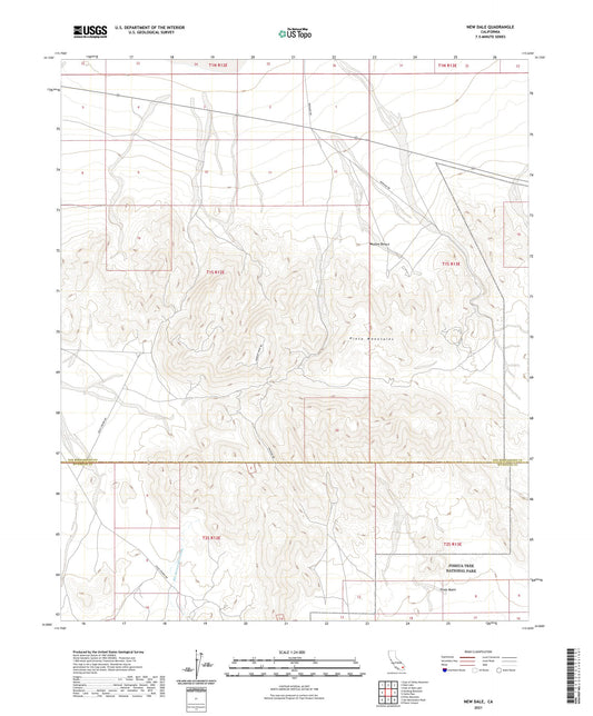 New Dale California US Topo Map Image