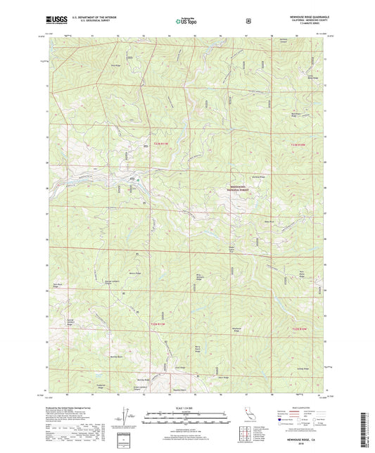 Newhouse Ridge California US Topo Map Image
