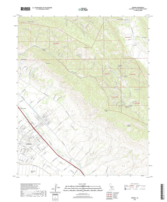 Nipomo California US Topo Map Image