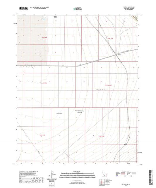 Nipton California US Topo Map Image