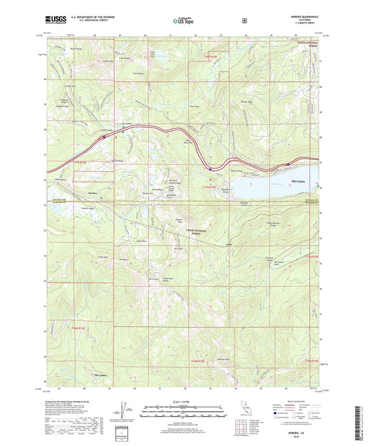 Norden California US Topo Map Image