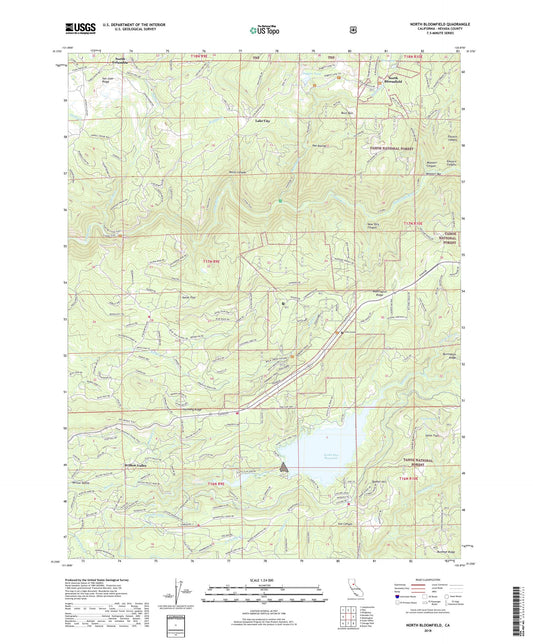 North Bloomfield California US Topo Map Image