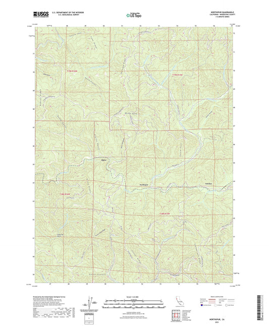 Northspur California US Topo Map Image