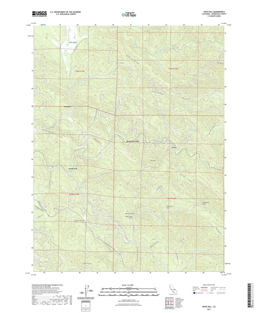 Noyo Hill California US Topo Map Image