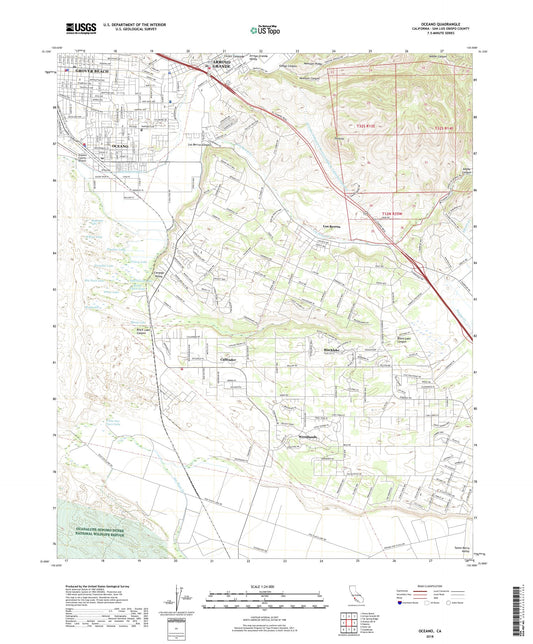 Oceano California US Topo Map Image