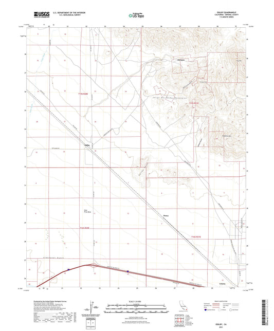 Ogilby California US Topo Map Image
