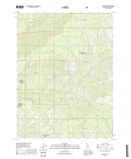 Onion Butte California US Topo Map Image