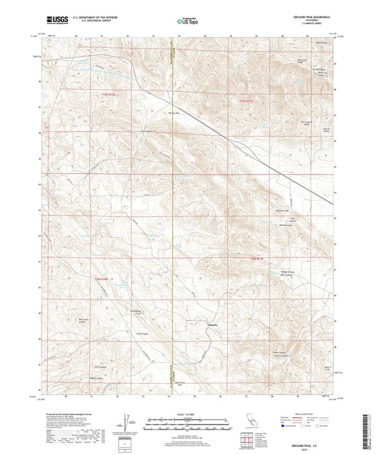 Orchard Peak California US Topo Map Image