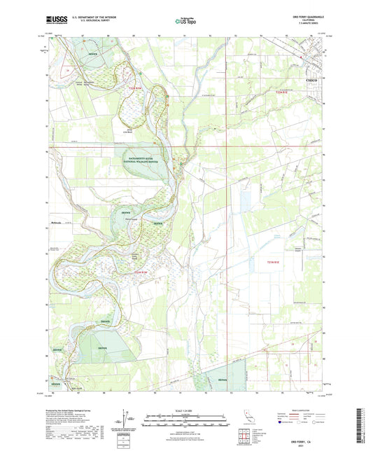 Ord Ferry California US Topo Map Image