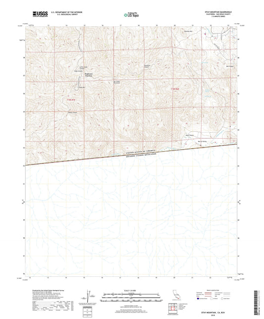 Otay Mountain California US Topo Map Image