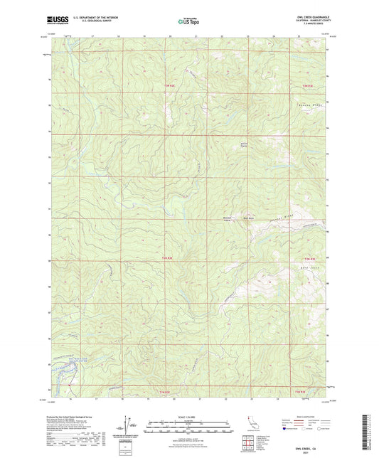 Owl Creek California US Topo Map Image