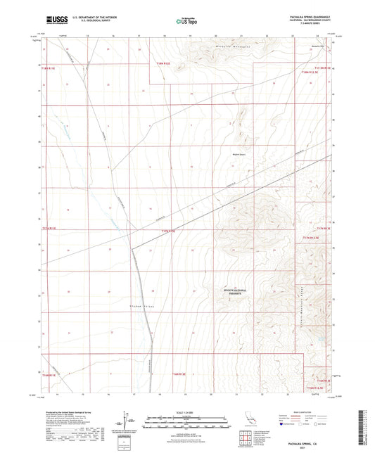 Pachalka Spring California US Topo Map Image