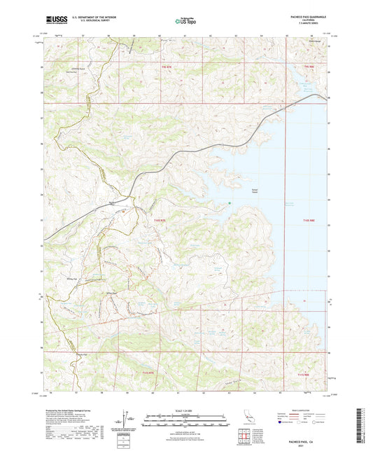 Pacheco Pass California US Topo Map Image