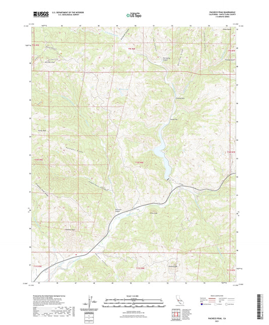Pacheco Peak California US Topo Map Image