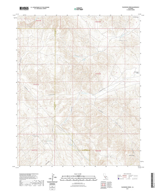 Packwood Creek California US Topo Map Image