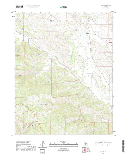 Paicines California US Topo Map Image