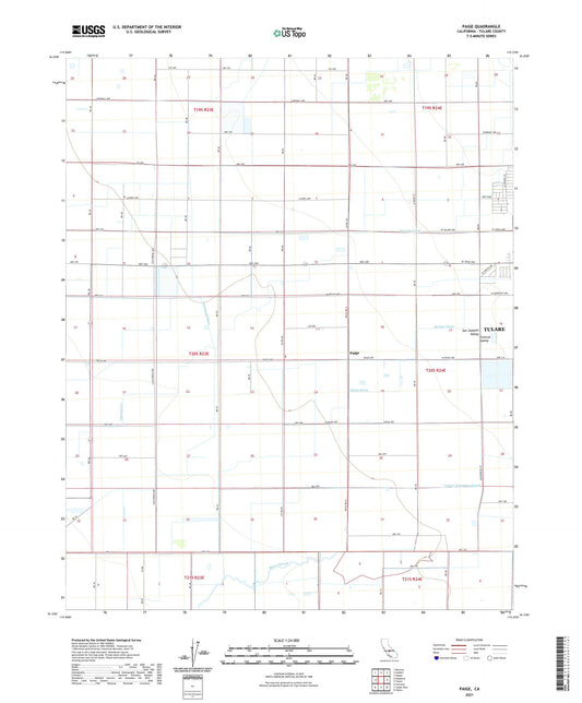 Paige California US Topo Map Image