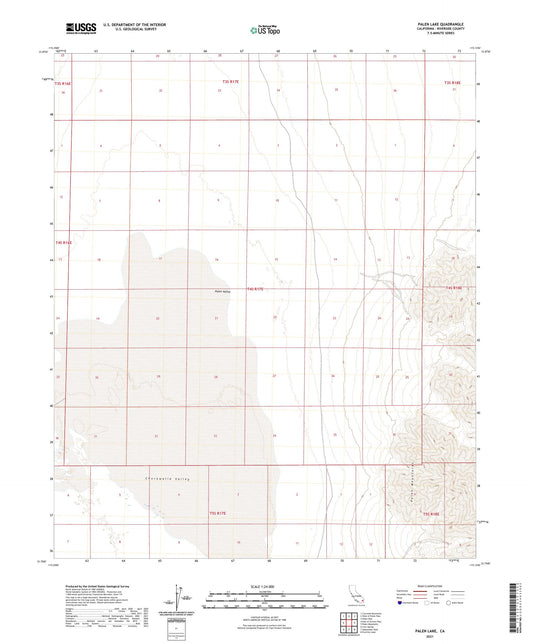 Palen Lake California US Topo Map Image