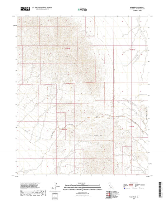 Palen Pass California US Topo Map Image