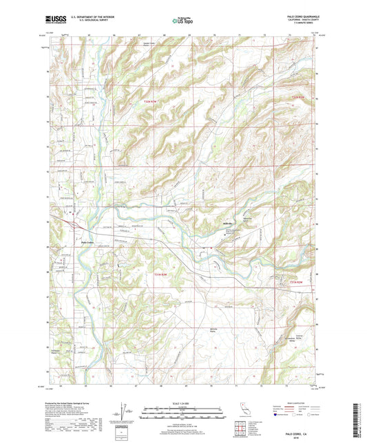 Palo Cedro California US Topo Map Image