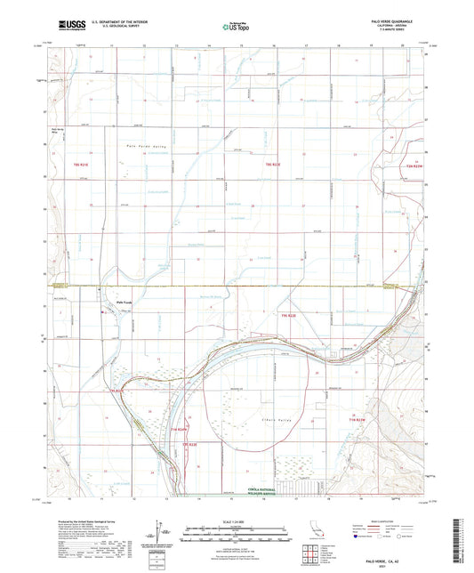 Palo Verde California US Topo Map Image