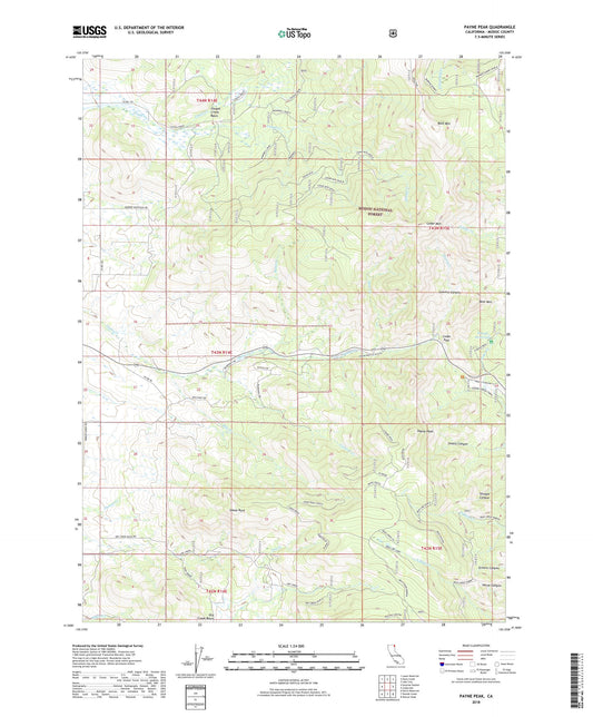 Payne Peak California US Topo Map Image
