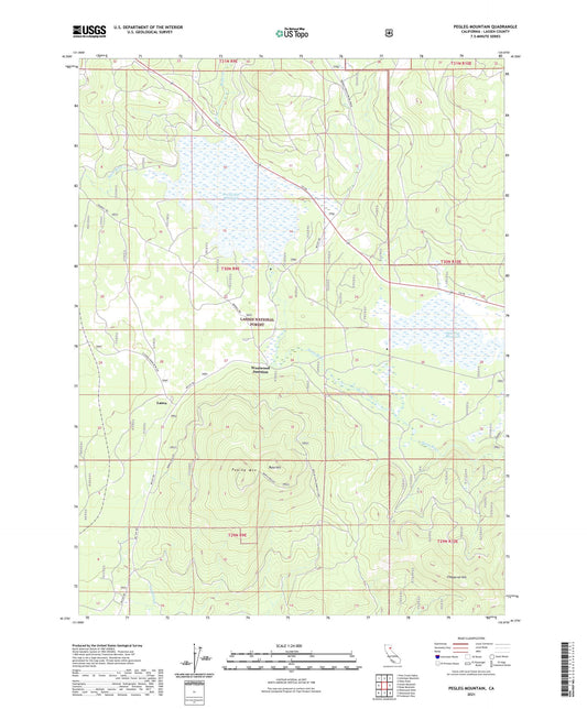Pegleg Mountain California US Topo Map Image