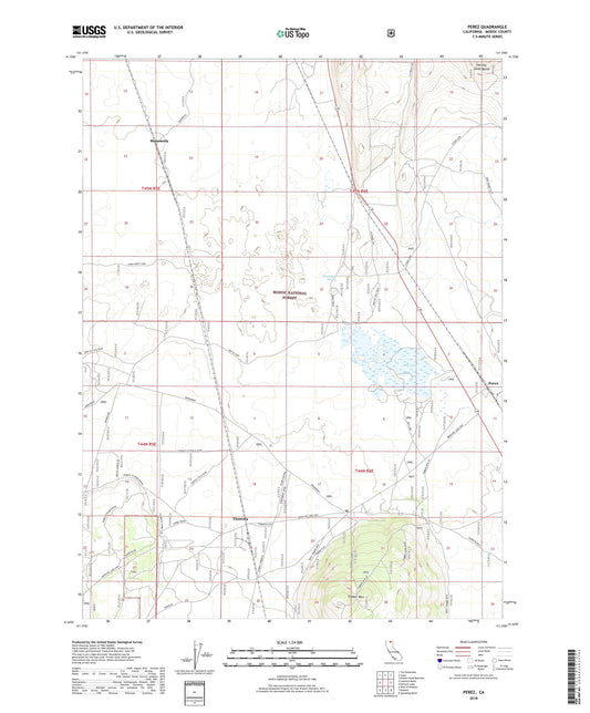 Perez California US Topo Map Image